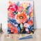 Colorful Flowers Paint by Numbers Adult Floral Adults' Paint-by-Number Kits Abstract Watercolor DIY Paint by Numbers for Adults Oil Hand Painting Canvas Art Crafts 16x20 Inch Without Frame